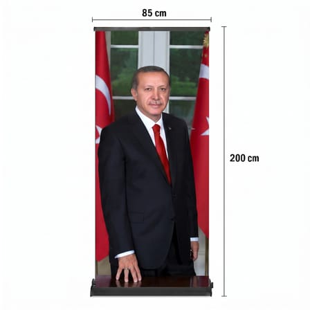 Cumhurbaşkanı Poster Baskılı Pro Roll Up Banner 85x200cm No:1