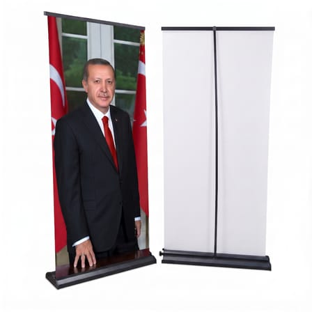 Cumhurbaşkanı Poster Baskılı Pro Roll Up Banner 85x200cm No:1