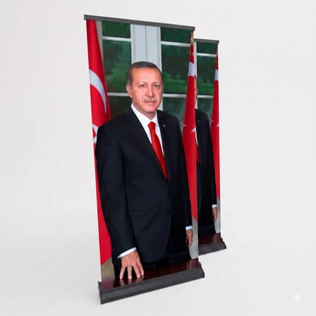 Cumhurbaşkanı Poster Baskılı Pro Roll Up Banner 85x200cm No:1