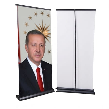 Cumhurbaşkanı Poster Baskılı Pro Roll Up Banner 85x200cm No:2