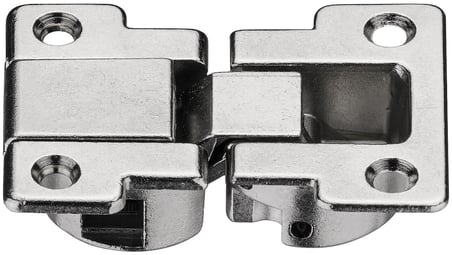 Häfele Üst kapak, Kapak menteşesi için, zamak - Siyah (4'lü Set)