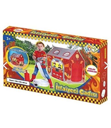 Furkan Toys Homy Itfaiye Oyun Çadırı Portatif Oyun Evi İç mekan çadır 