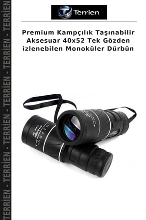 Premium Kampçılık Taşınabilir Aksesuar 40x52 Tek Gözden izlenebilen Monoküler Dürbün