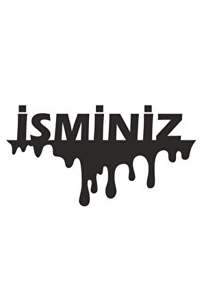 Isim Yazı Sticker 00609 15x8 cm