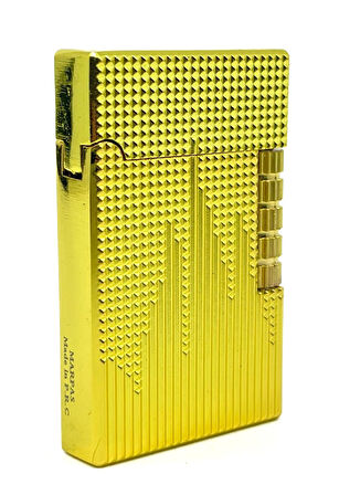 Dupont Tarzı Metal Çakmak - Soft Flame/Mum Alev - Gold