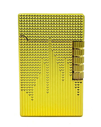 Dupont Tarzı Metal Çakmak - Soft Flame/Mum Alev - Gold