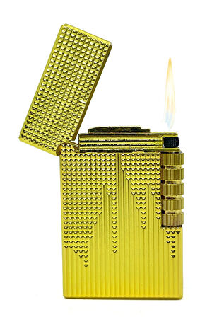 Dupont Tarzı Metal Çakmak - Soft Flame/Mum Alev - Gold
