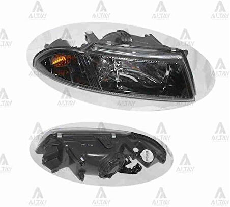 Depo 2141157RLDEM2 Ön Far Sağ Elektrikli Siyah Mitsubishi Carisma 00- MR972794