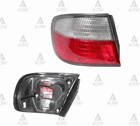 Depo 21519B4LUE Stop Lambası Sol Beyaz-Kırmızı Nissan Primera P11 96-98 265552F025