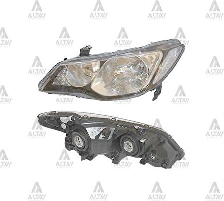 Depo 2171159LLDEM2 Ön Far Sol Honda Civic Sedan 06- 33151SNB003