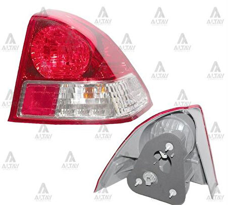 Depo 2171956RAE Stop Lambası Sağ Kırmızı-Beyaz Duylu Ampullu Honda Civic Sedan 03-04 33501S5HT01