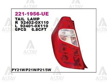 Depo 2211956LUE Stop Lambası Sol i10 11- 924010X110