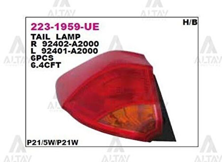 Depo 2231959LUE Stop Lambası Sol Ceed 10-11 92401A2000