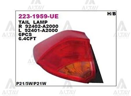 Depo 2231959RUE Stop Lambası Sağ Ceed 10-11 92402A2000
