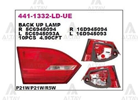 Depo 4411332LLDUE Bagaj Stop Lambası Sol Volkswagen Jetta 10 5C6945093A