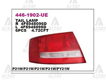 Depo 4461902RUE Stop Lambası Sağ A6 04-07 4F5945096D
