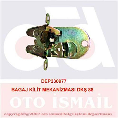 Depar 0977 Bagaj Kilit Mekanizması DKS 88 