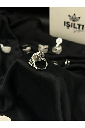 925 Gümüş | DP Model Büyük Tasarım Baget Yüzük