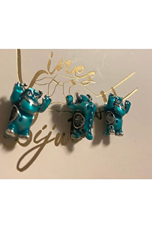 Pixar Sulley Charm 925 Ayar Gümüş
