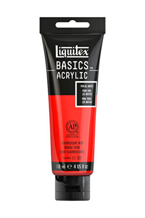 Basics Akrilik Boya 118ml Fluorescent Red 983