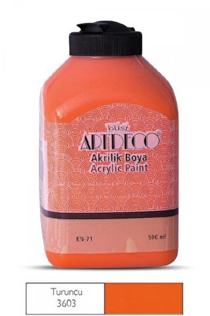 Akrilik Boya 500ml Turuncu / 3603