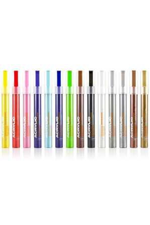 Akrilik Markör Extra Ince Uç 0,7mm Shock Blue Light