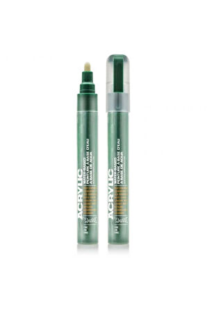 Akrilik Markör İnce Uç 2mm Shock Green Dark S6020