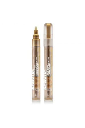 Akrilik Markör Ince Uç 2mm Gold Matt