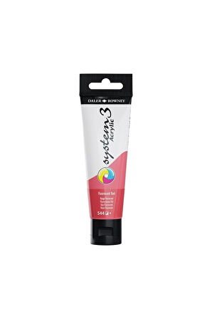 Daler Rowney System 3 Akrilik Boya 150ml 544 Fluoro Red