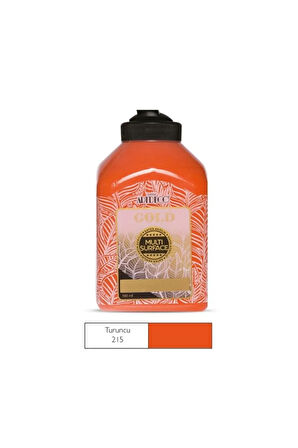 Gold Multi Surface Akrilik Boya 500 Ml. 215 Turuncu