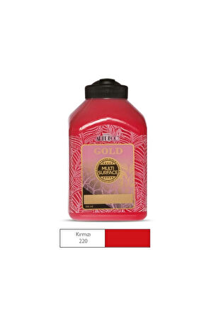 Gold Multi Surface Akrilik Boya 500 Ml. 220 Kırmızı