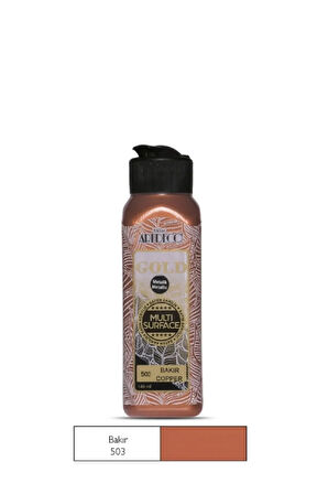 Gold Multi Surface Akrilik Boya 140 Ml. 503 Metalik Bakır