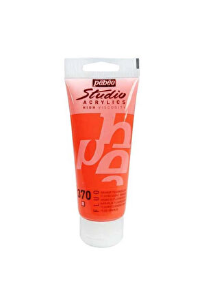 Studio Akrilik Boya - Fluorescent Orange - 100ml - N:370