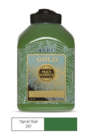 Gold Multi Surface Akrilik Boya 500 ml. 287 YAPRAK YEŞİLİ