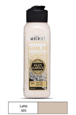 Gold Multi Surface Akrilik Boya 140 Ml. 305 Latte