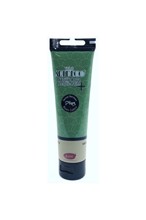 Plus Akrilik Boya 100 ml Tüp Zeytin Yeşili 470