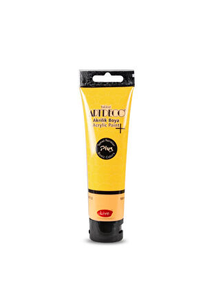 Plus Akrilik Boya 100ml Tüp Koyu Sarı 408