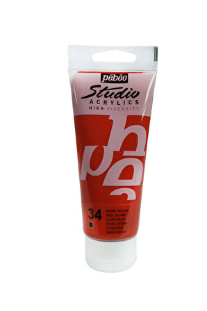 Studio Akrilik Boya - Red Ochre - 100ml - N:34