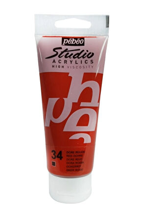 Studio Akrilik Boya - Red Ochre - 100ml - N:34