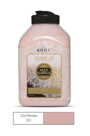 Gold Multi Surface Akrilik Boya 500 ml. 321 GÜL PEMBE