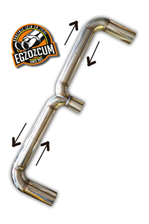 Ayarlanabilir Krom T ara boru Volkswagen Seat Audi Skoda