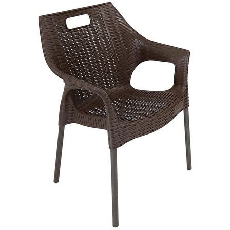 Mandella Star Rattan Koltuk (2 Adet) KAHVERENGİ