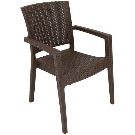Mandella Zeus Rattan Koltuk  (2 Adet) KAHVERENGİ