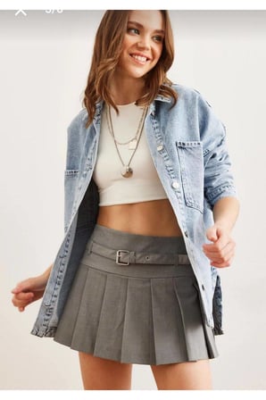 Kadın Açık Mavi Oversize Denim Gömlek Ceket – Şehir Stilinin Vazgeçilmezi ✨