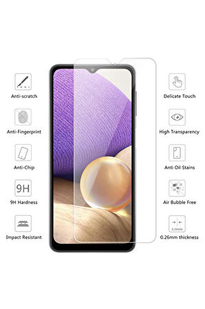 Samsung Galaxy A02 Ekran Koruyucu Cam Tam Uyumlu Temperli Cam Kırılmaz Cam