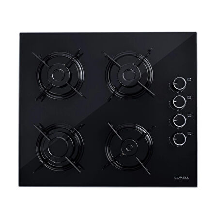 Luxell Aspiratörlü 7 Prg 77 Litre Siyah Optimum Ankastre Set