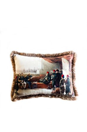 Ottoman Meeting Kadife Yastık/Kırlent -dolgu Boncuk Elyaf Uluslararası Yıkama Ve Solmama Sertifikası