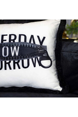 Yesterday Kadife Yastık/kırlent (dolgu Boncuk Elyaf Uluslararası Yıkama Ve Solmama Sertifikası)