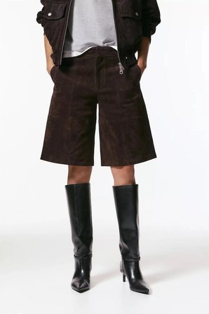ALLBUCKS PULL & BEAR %100 SÜET DERİ BERMUDA ŞORT ABPNB3745