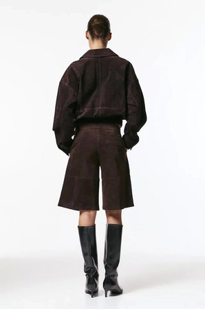 ALLBUCKS PULL & BEAR %100 SÜET DERİ BERMUDA ŞORT ABPNB3745